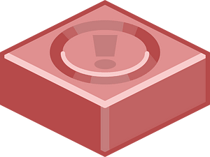 Red tile exclamation mark