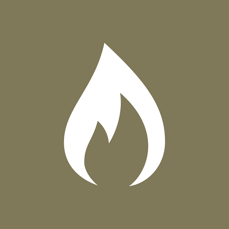 Brown fire flame