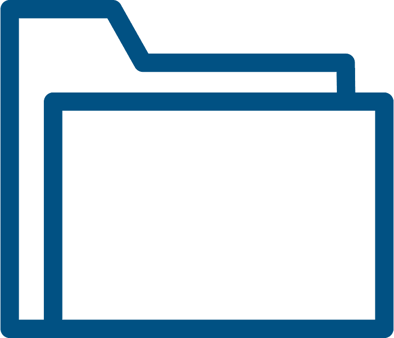 Blue folder