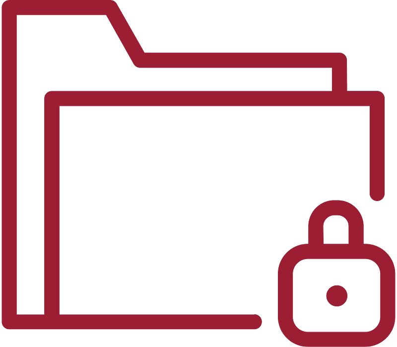 Red folder lock