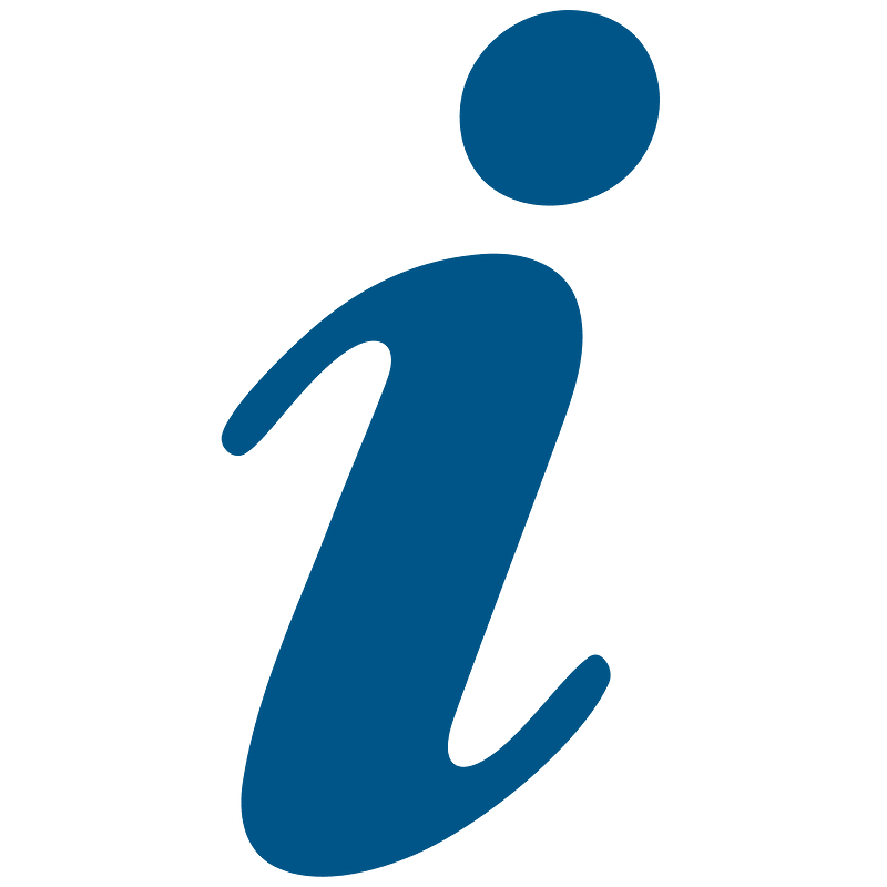 Info i blue