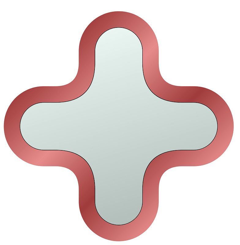 White red plus button