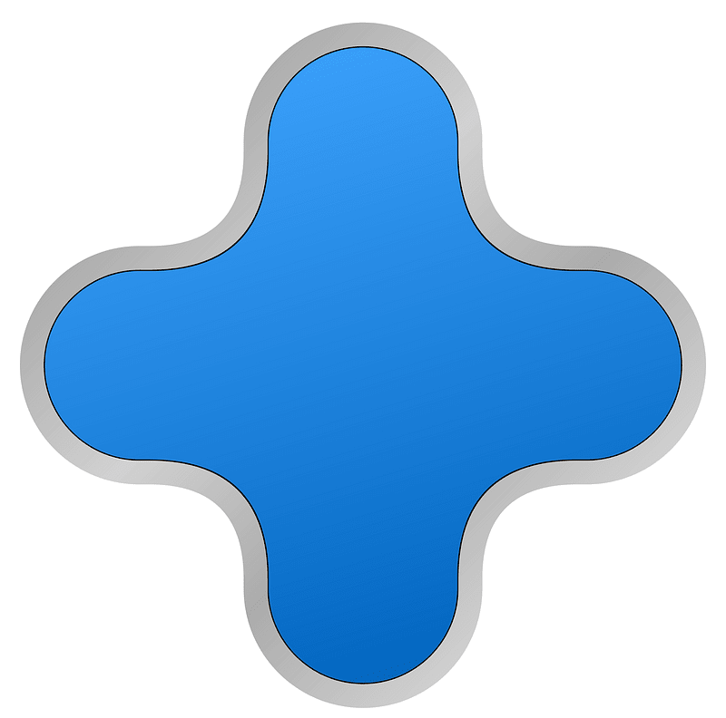 Blue plus button