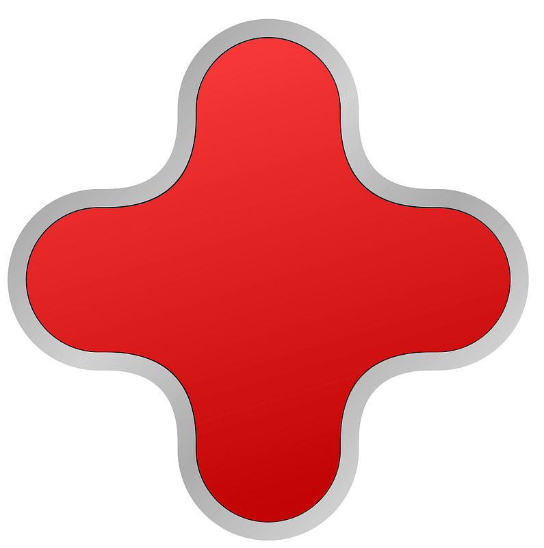 Red plus button