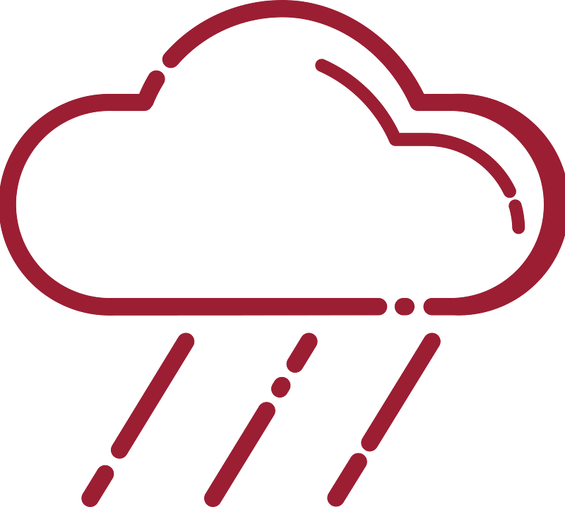 Rain clouds red