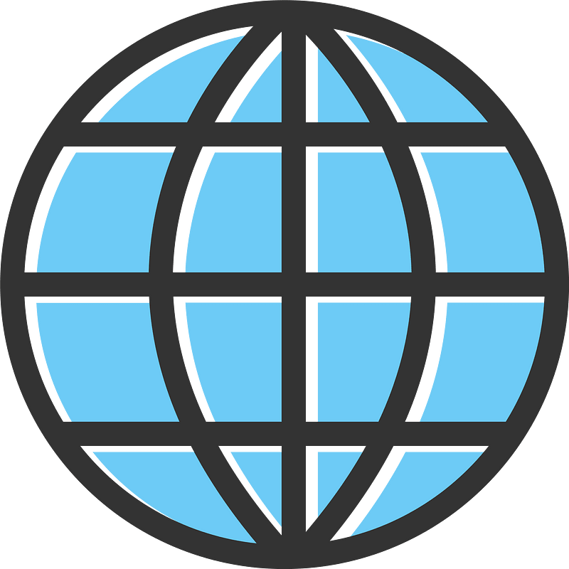Black blue world wide web