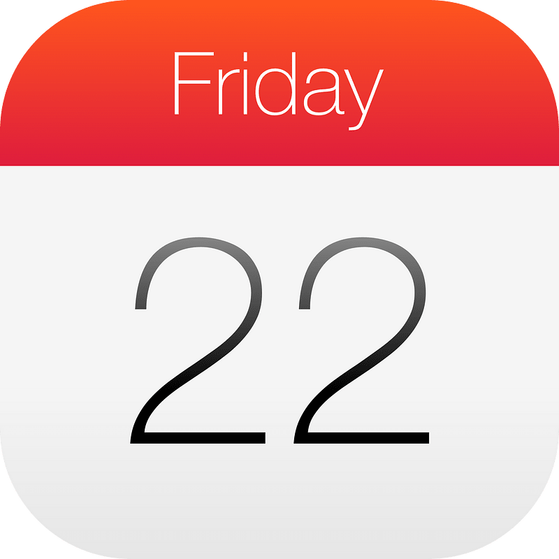 Friday 22 calendar date