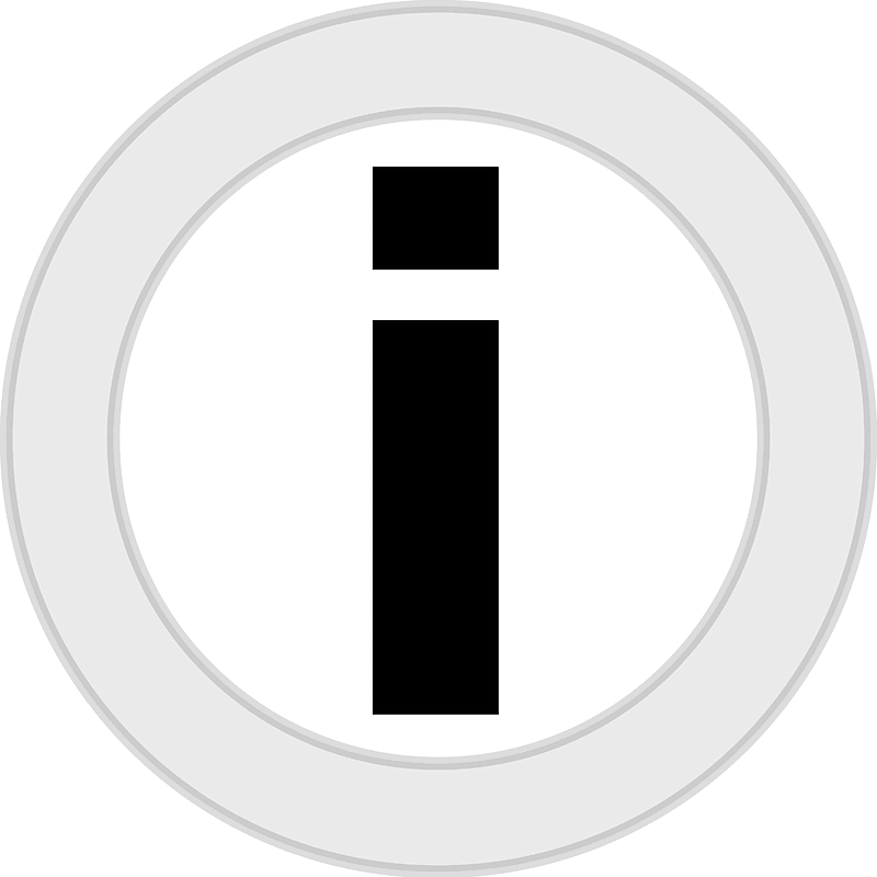 Information grey black icon