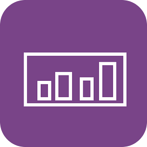 Bar chart minimalist colorful