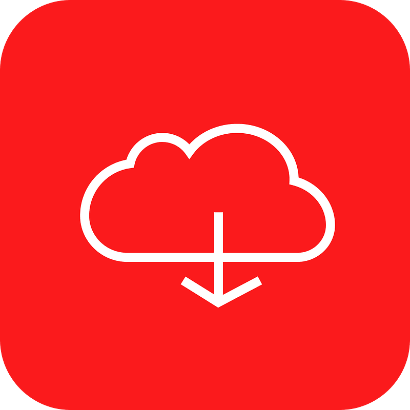 Dowloand to cloud minimalist colorful