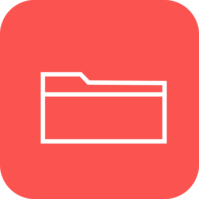Folder minimalist colorful