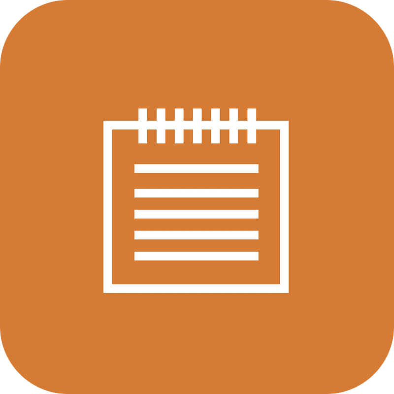 Notebook minimalist colorful
