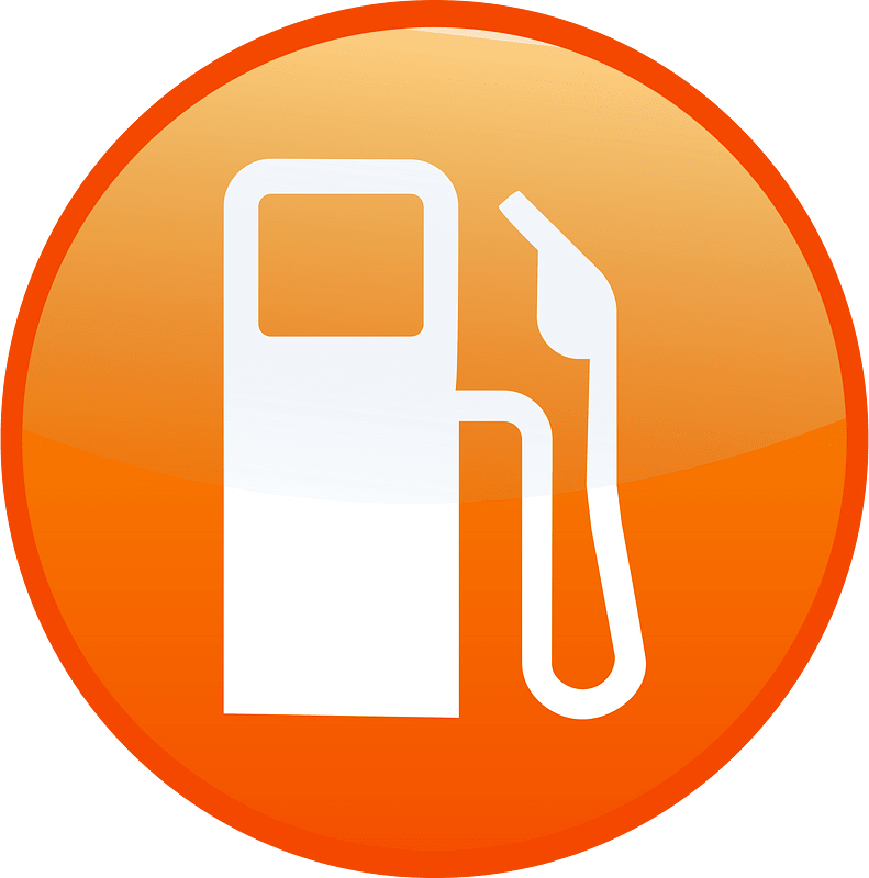 Gas station orange