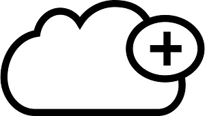 Add to cloud outline simple