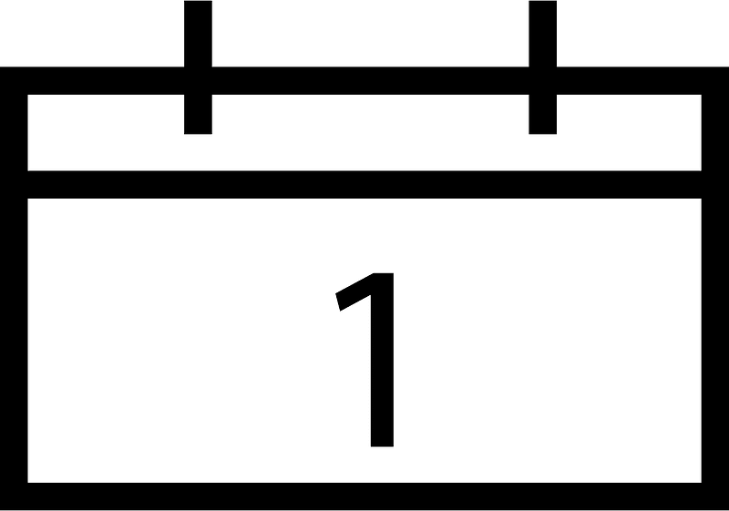 Calendar outline simple
