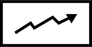 Graph up outline simple