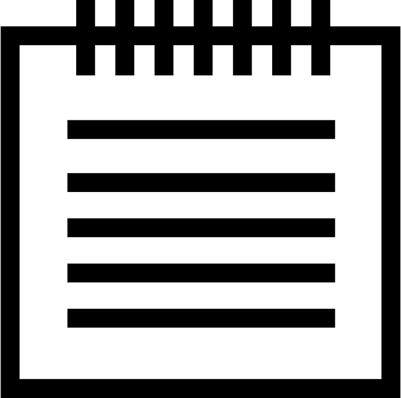 Notebook outline simple