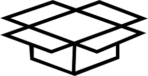 Open box outline simple