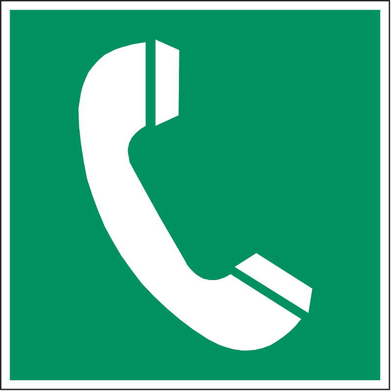 Green sqaure phone