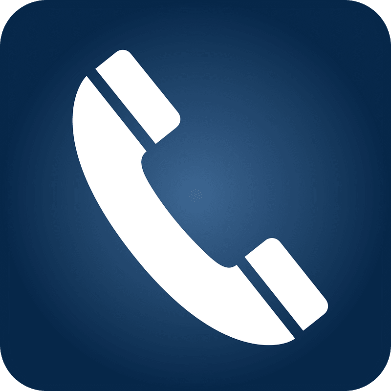 Telephone icon blue gradient