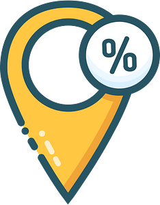 Discount location map pin