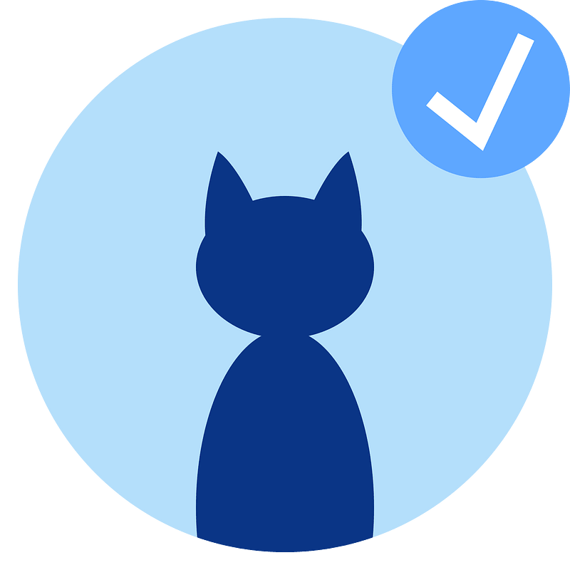 Cat symbol approve