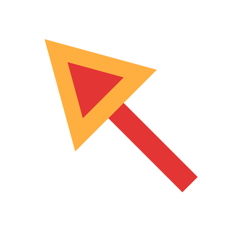 Red arrow diagonal