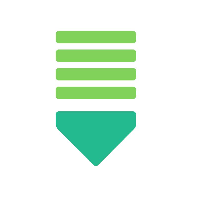 Stamp arrow down
