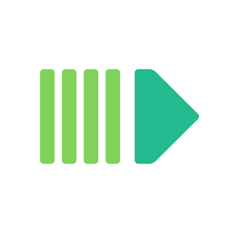 Stamp arrow right