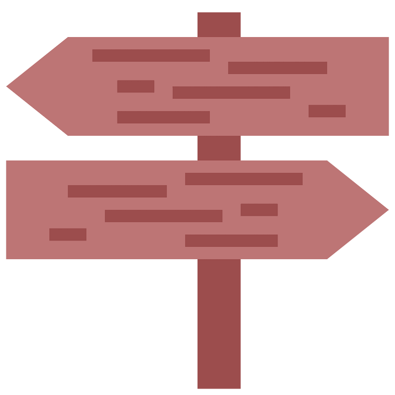 Wood sign both sides