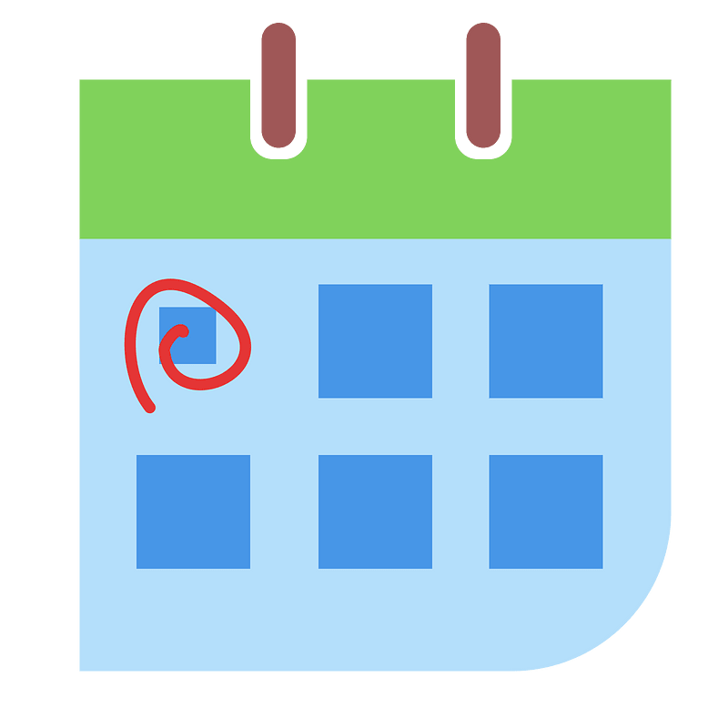 Calendar marked day