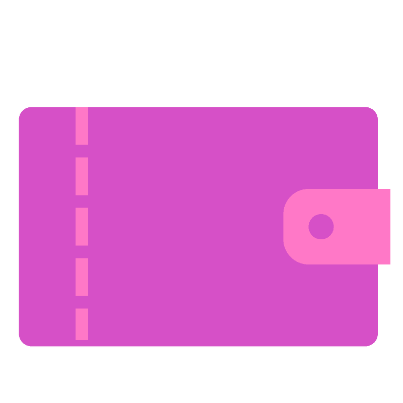 Pink wallet