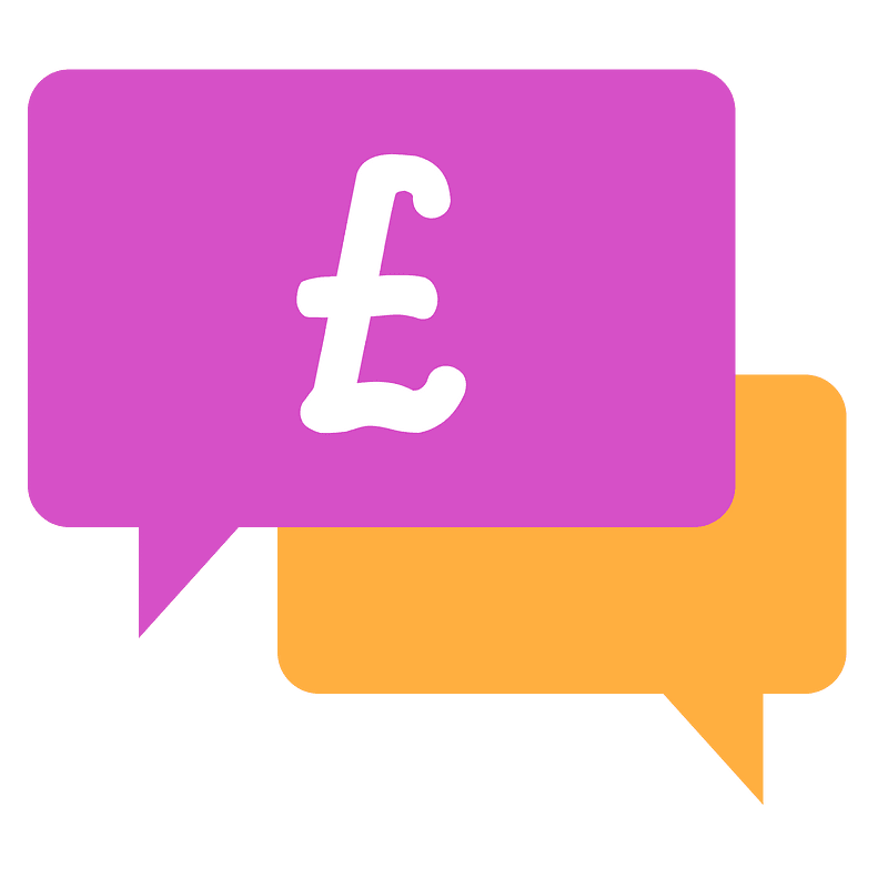 Pound speech bubbles