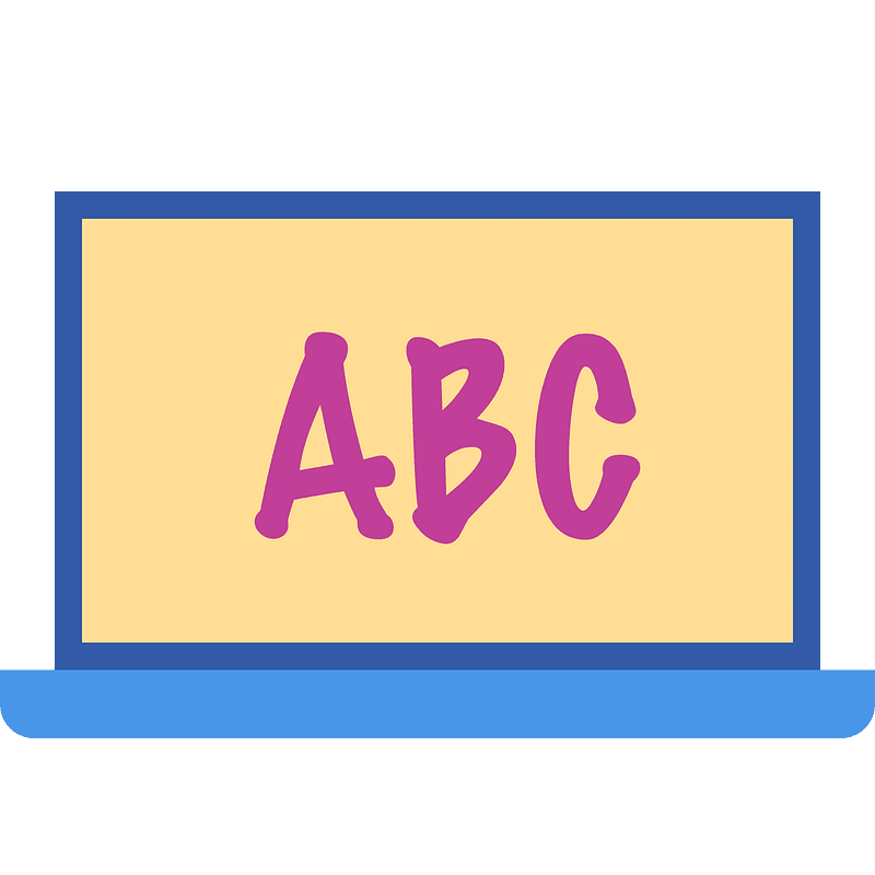Letters laptop