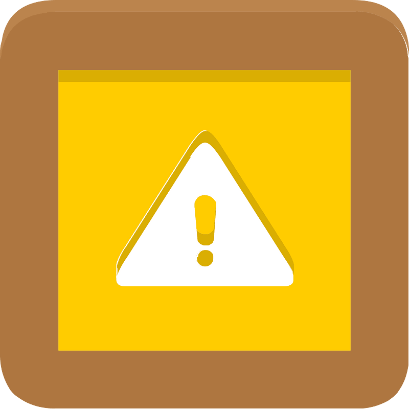 Yellow block 07 warning