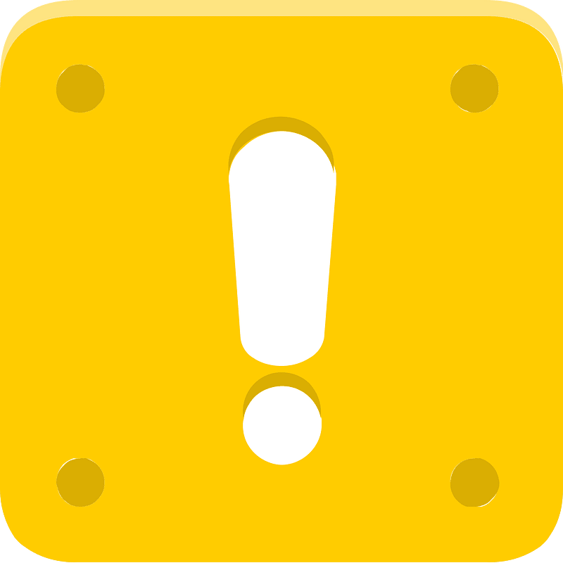 Yellow block 08 exclamation