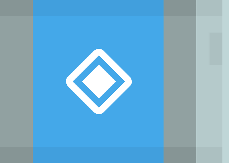 Block 21-03 blue rhombus