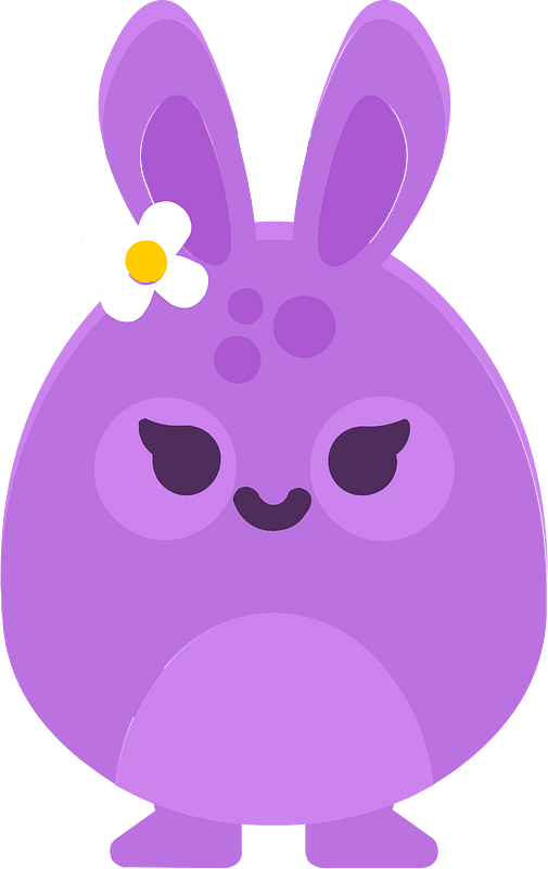 Purple rabbit