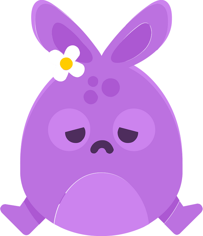 Purple rabbit