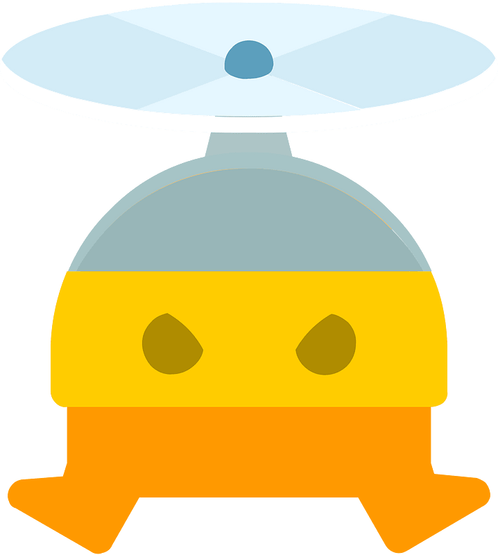 Yellow orange propeller head