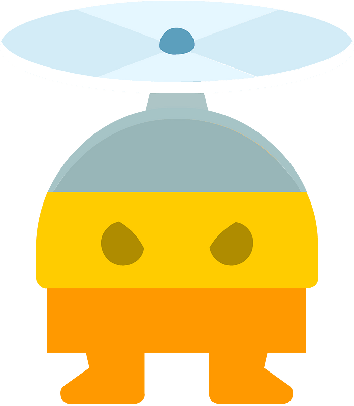 Yellow orange propeller head
