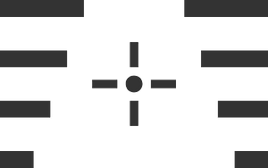 Bullet drop compensating crosshair