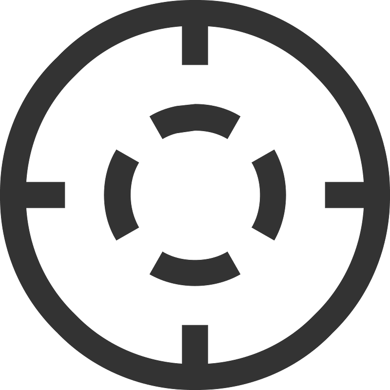 Round crosshair