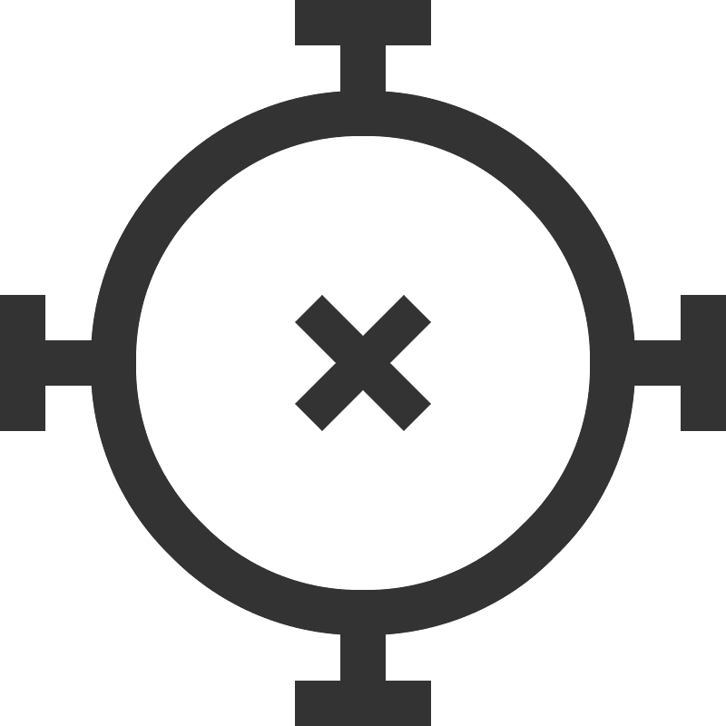 Round crosshair