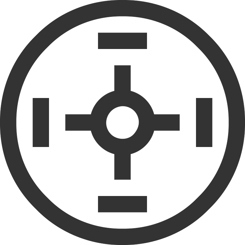 Round crosshair