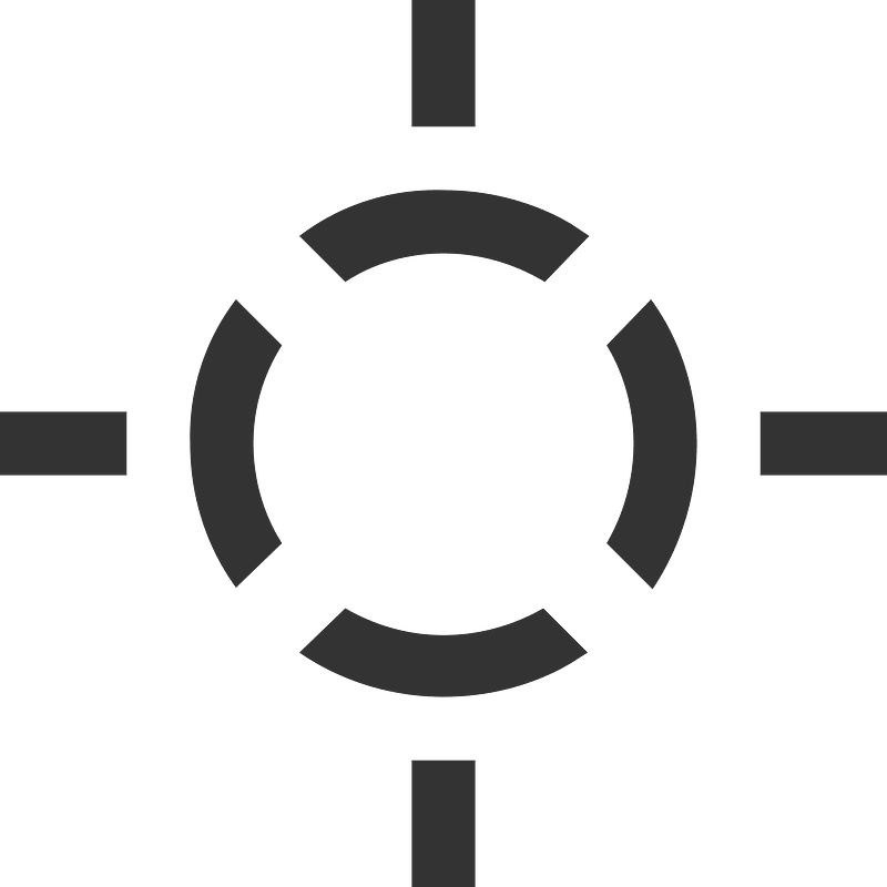 Round crosshair