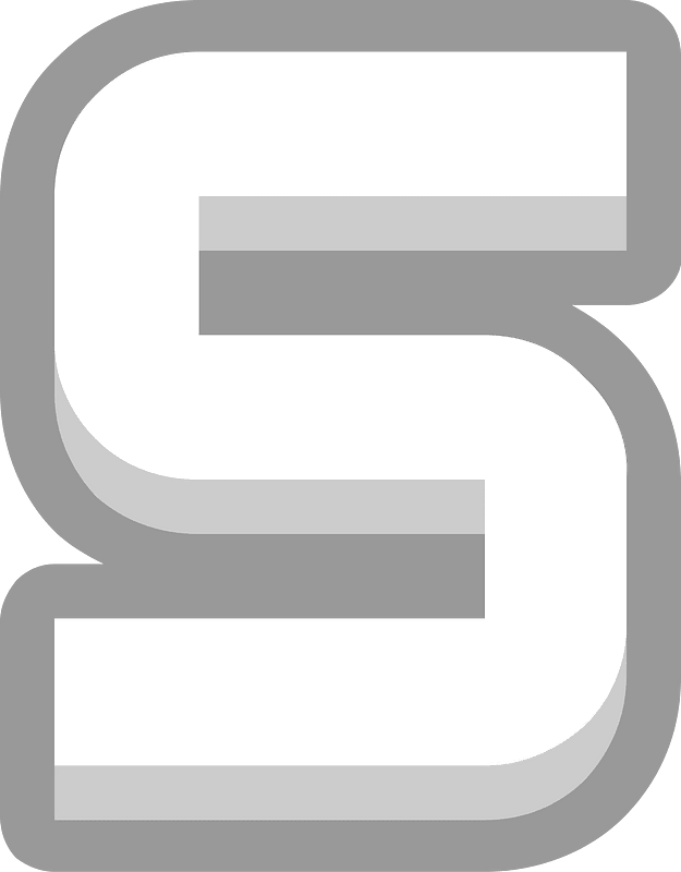 Grey math digit 4-05 five