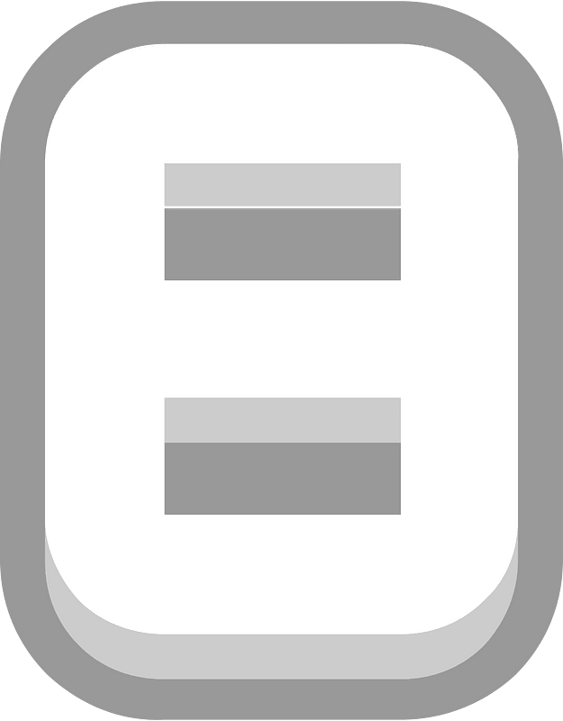 Grey math digit 4-08 eight