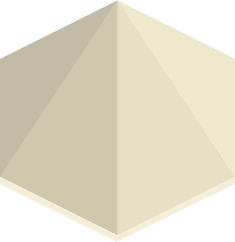 Beige hexagon tent