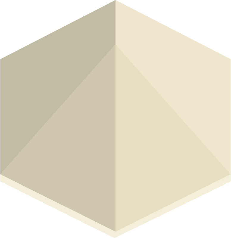 Beige hexagon tent